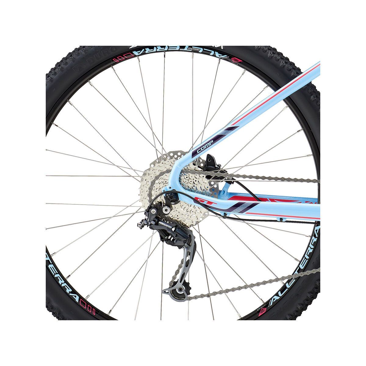 GT Avalanche Comp Womens, gloss skyblue w/ deep plum & hot pink - Bild 5