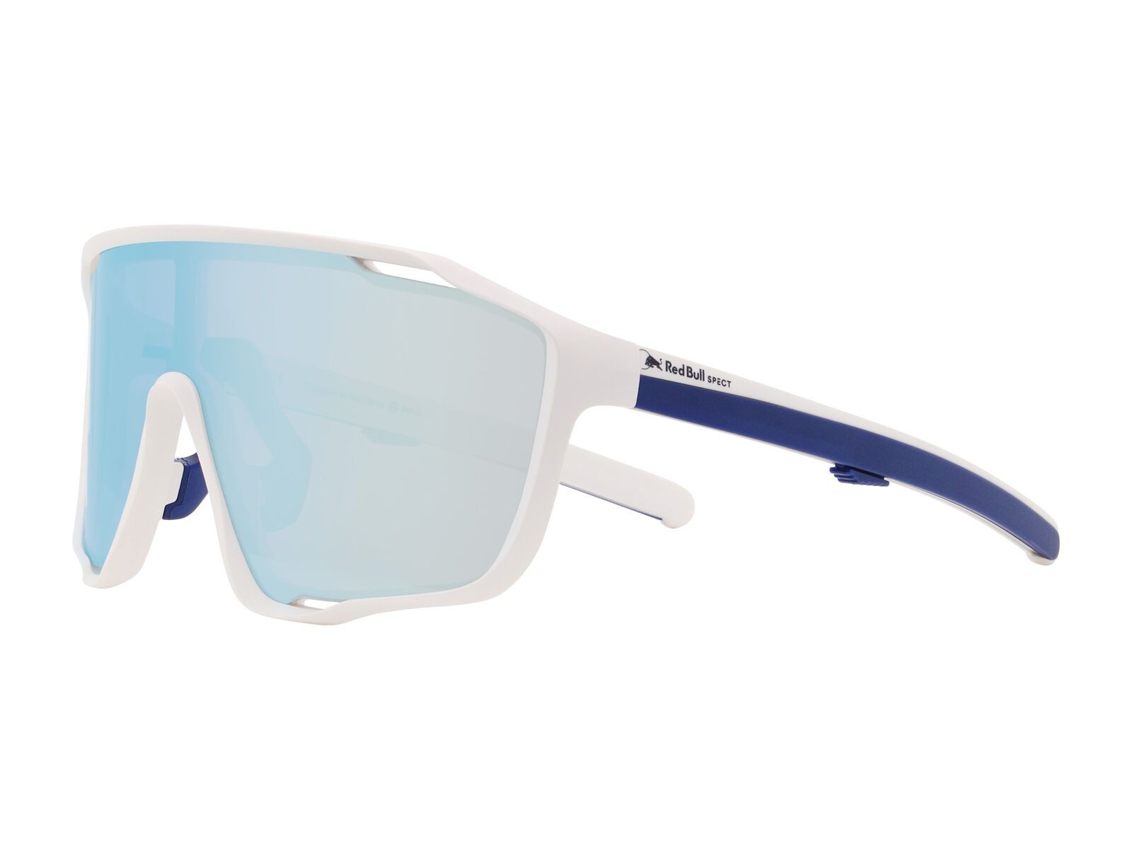 Red Bull Spect Eyewear Kraft, Smoke-Blue Mirror / white - Bild 3
