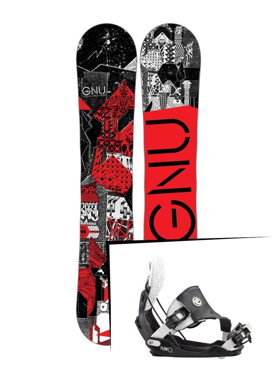 Set: Gnu Carbon Credit 2017 + Flow Five Hybrid (1513190S) - Bild 1