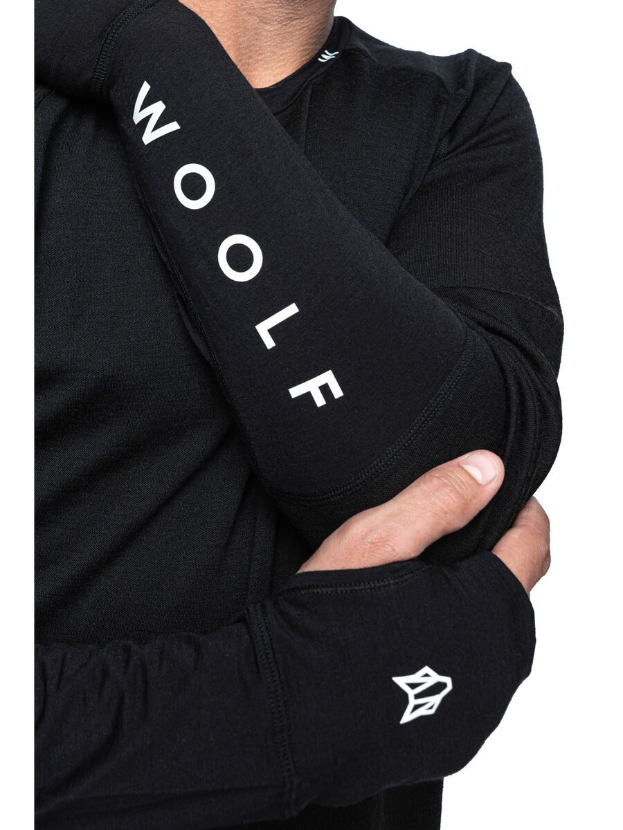 Woolf Merino Svarthetta Performance LS, black - Bild 7