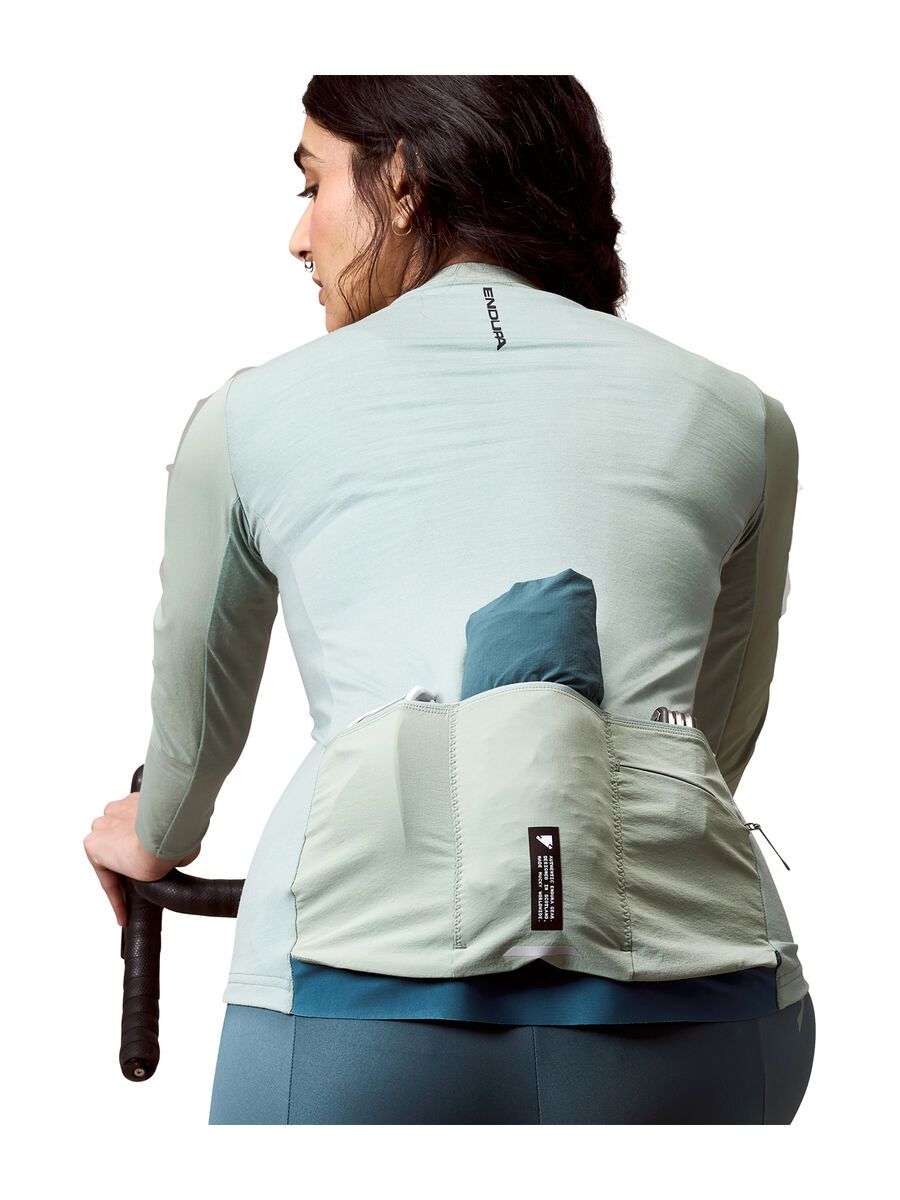 Endura Damen AllTrack Ride Langärmeliges Trikot, sage green - Bild 8
