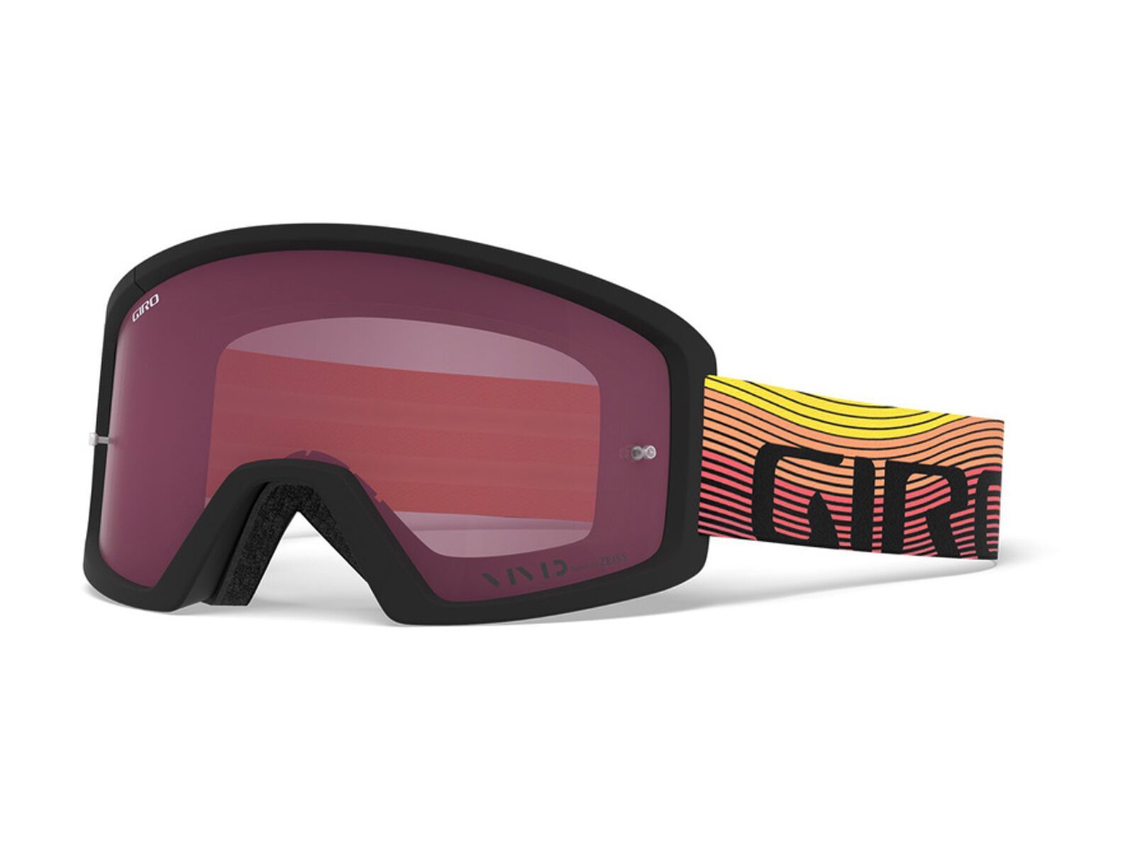 Giro Blok MTB inkl. Wechselscheibe, orange black heatwave/Lens: vivid - Bild 1