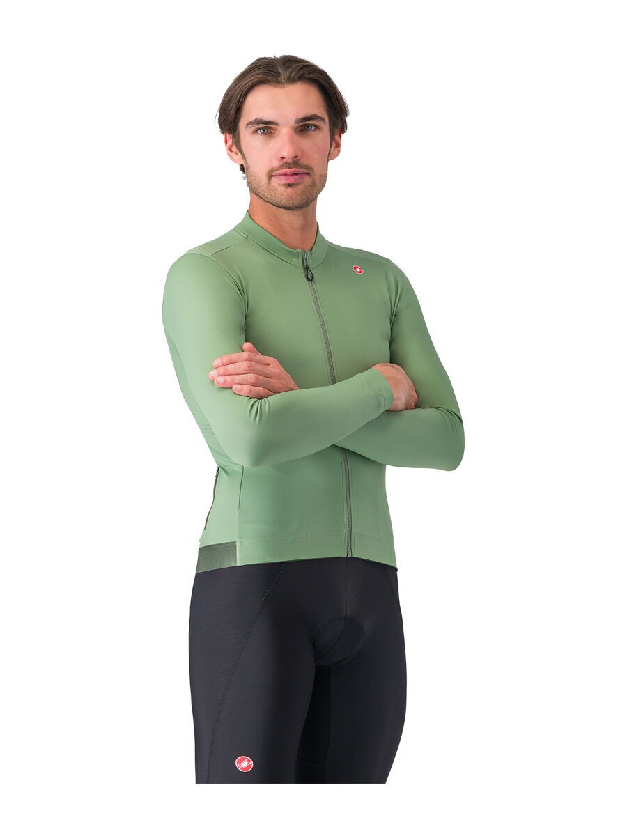 Castelli Espresso Thermal Jersey, green pepper/deep green - Bild 1