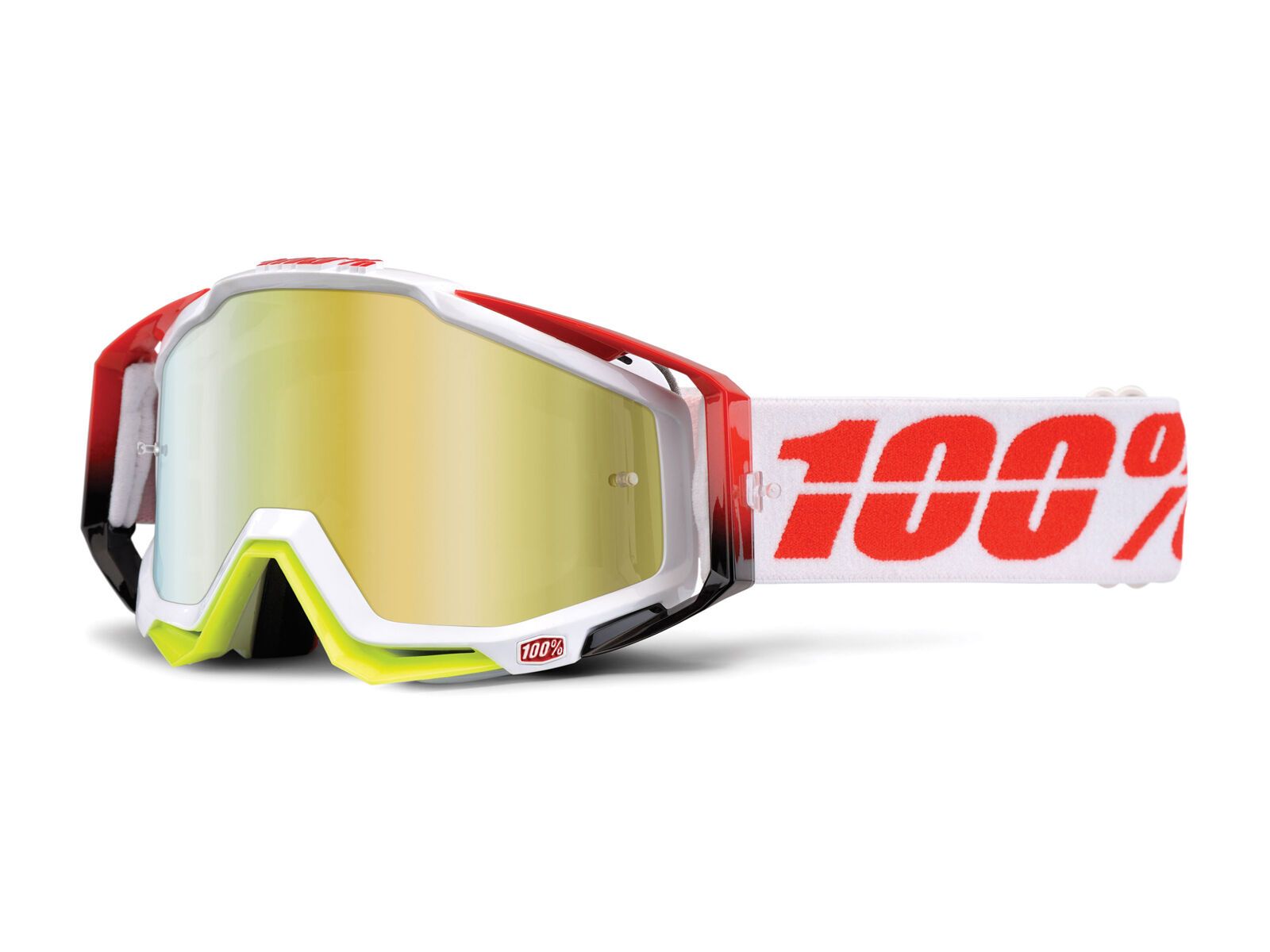 100% Racecraft inkl. Wechselscheibe, flush/Lens: mirror gold - Bild 1