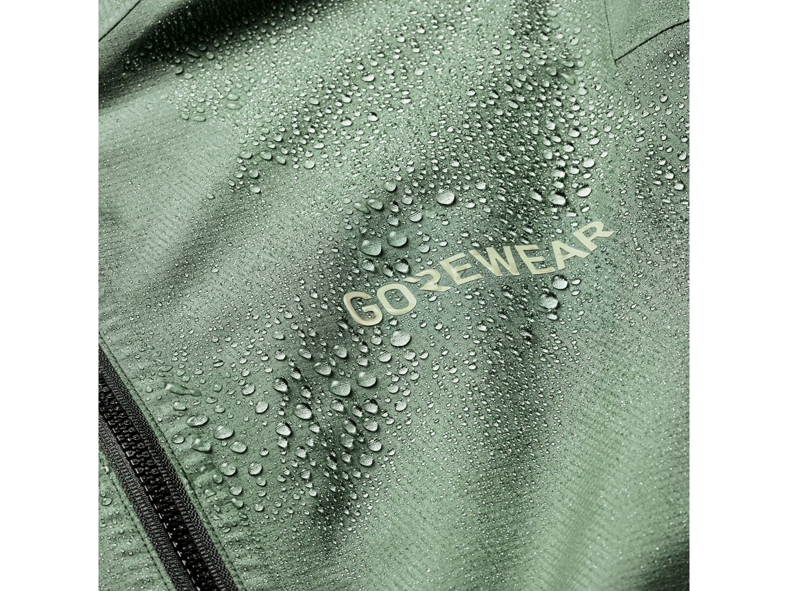 GOREWEAR Lupra 2.0 Gore-Tex Logo Kapuzenjacke Damen, slate green/spring green - Bild 5