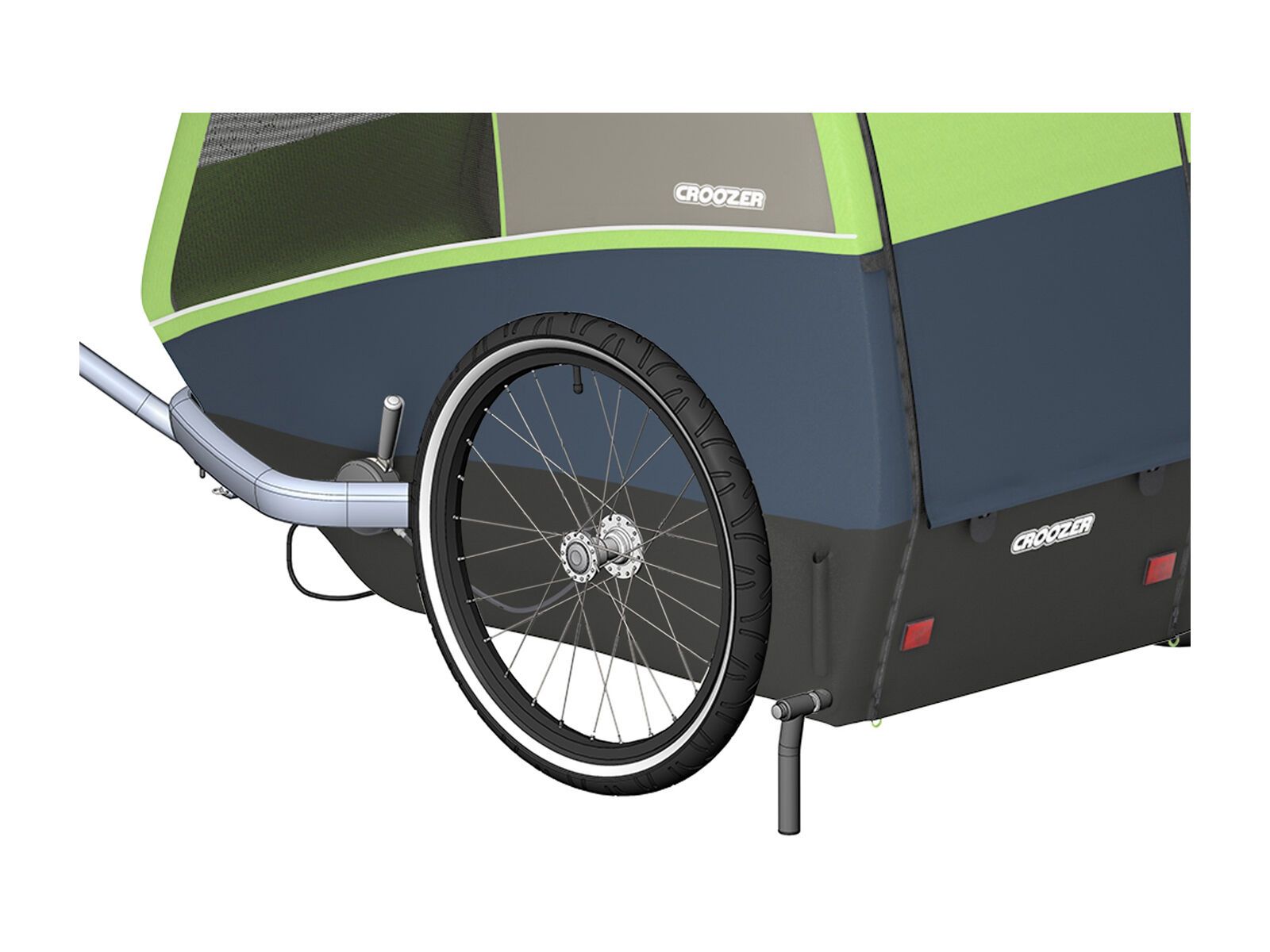 Croozer Parkstütze für Dog Jokke / Dog XL & Dog Bruuno / Dog XXL ab 2018 - Bild 1