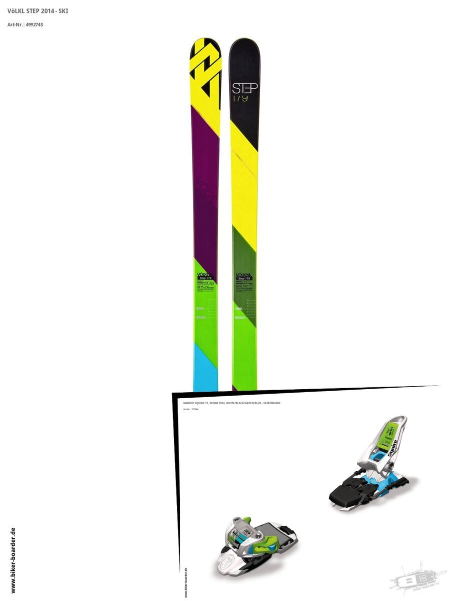 Völkl Set: Step 2014 + Marker Squire 11 - Bild 1