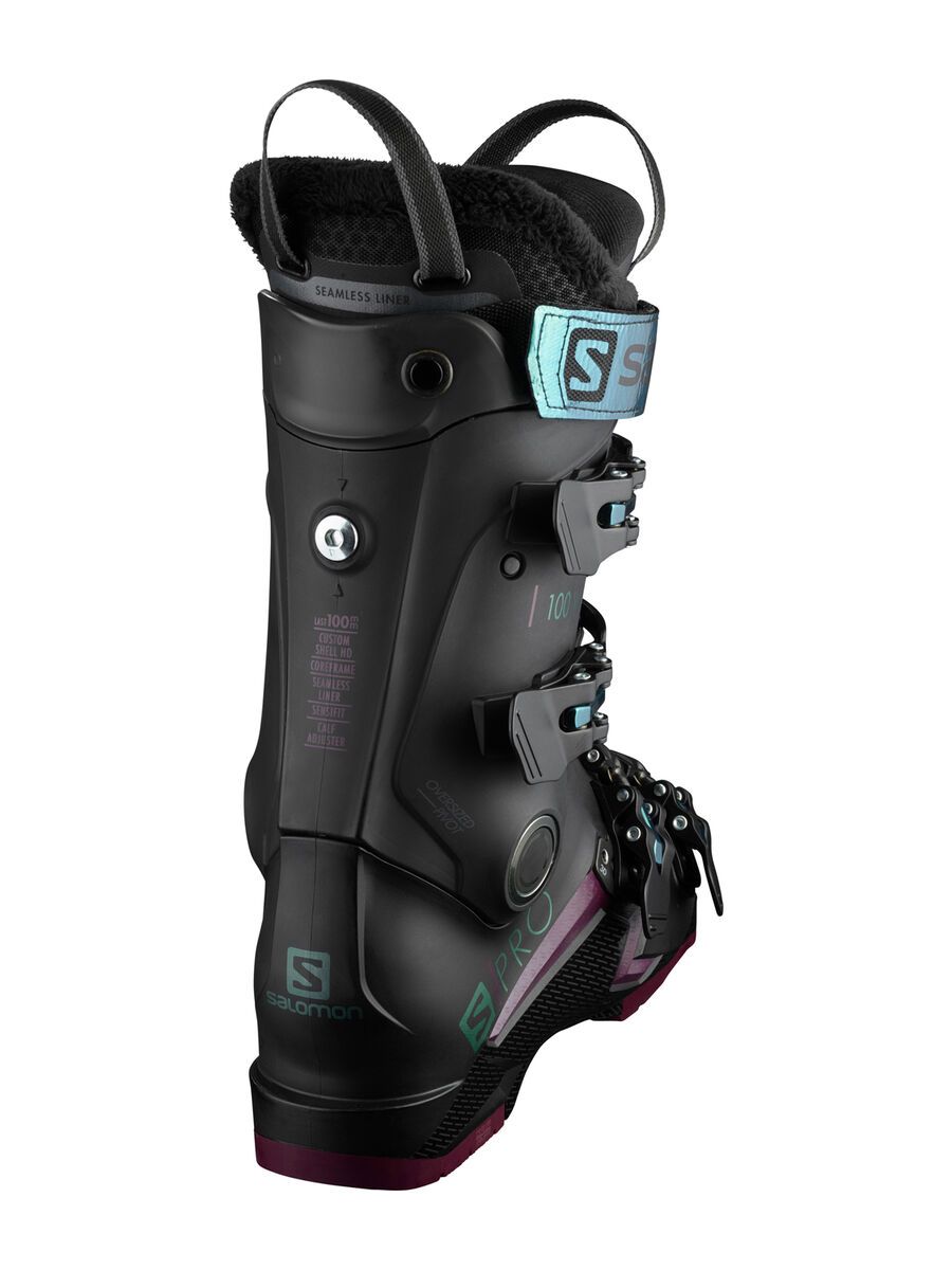 Salomon S/Pro 100, black/burgandy/shift green/blue - Bild 3