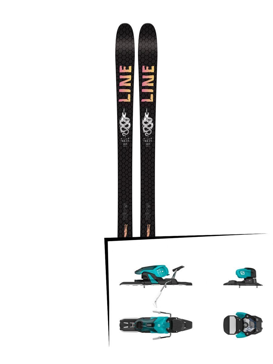 Set: Line Tigersnake 2018 + Salomon Warden 11 turquoise/black - Bild 1