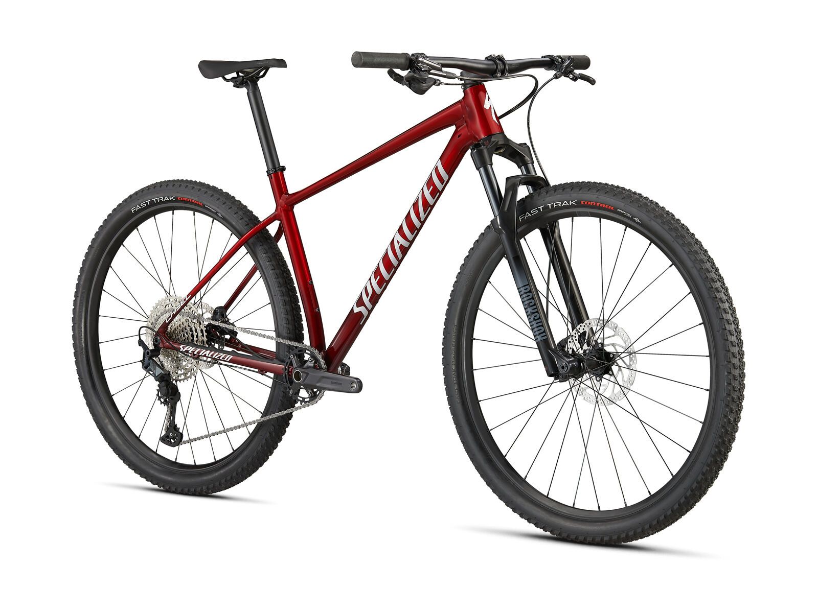 Specialized Chisel Comp, red tint carbon/brushed/white - Bild 2