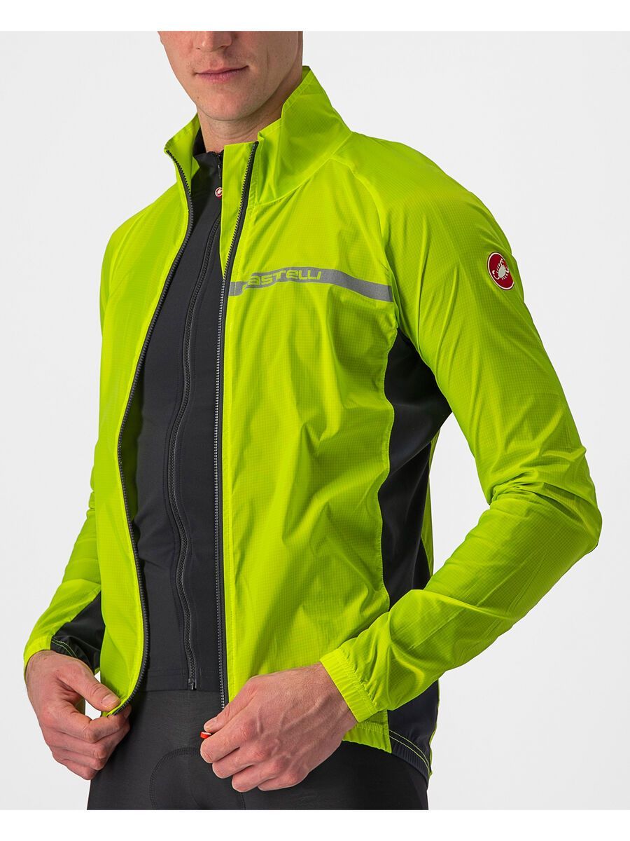 Castelli Squadra Stretch Jacket, electric lime/dark gray - Bild 4