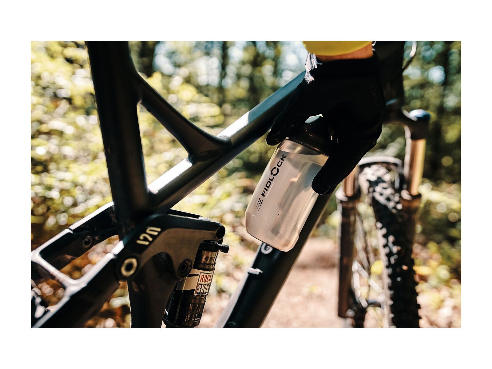 Fidlock Twist Bottle 450 + Bike Base, transparent black - Bild 5