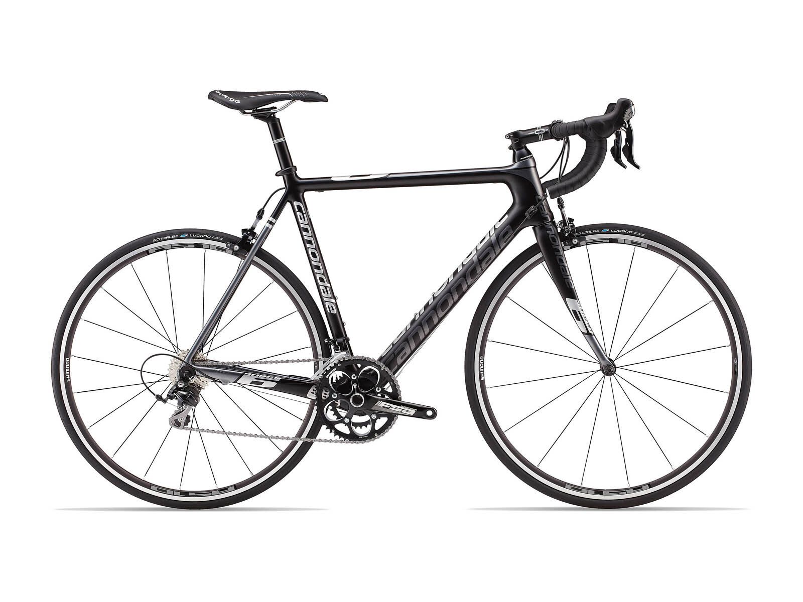 Cannondale Super Six SuperSix 5 105 Compact, jet black w/ charcoal gray and fine silver accents matte - Bild 1