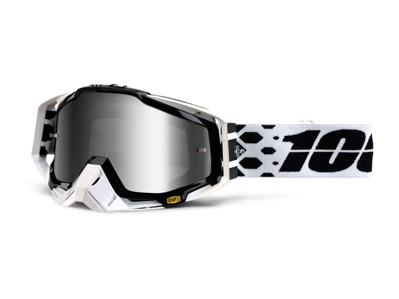 100% Racecraft inkl. Wechselscheibe, legacy/Lens: mirror silver, clear - Bild 1