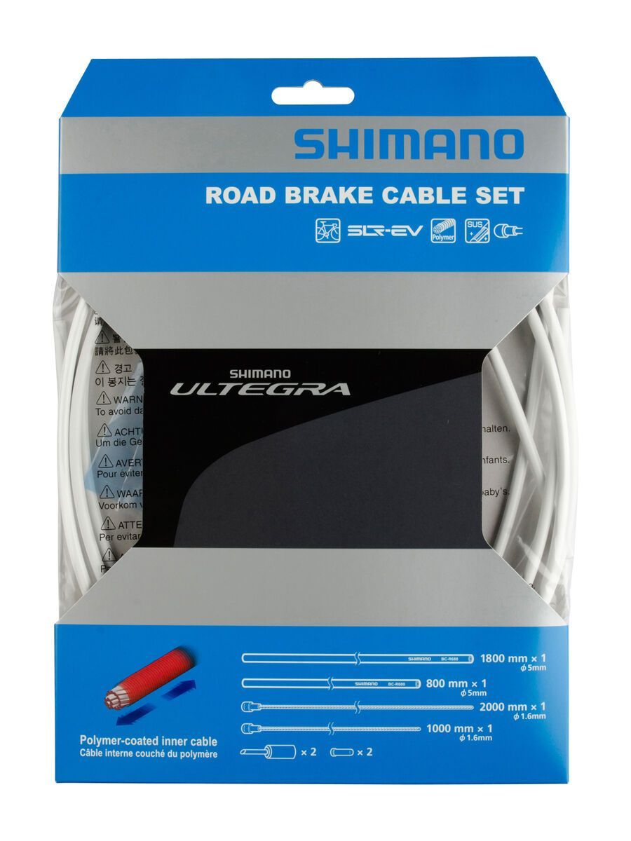 Shimano Bremszug-Set Ultegra Polymer beschichtet, weiß - Bild 1