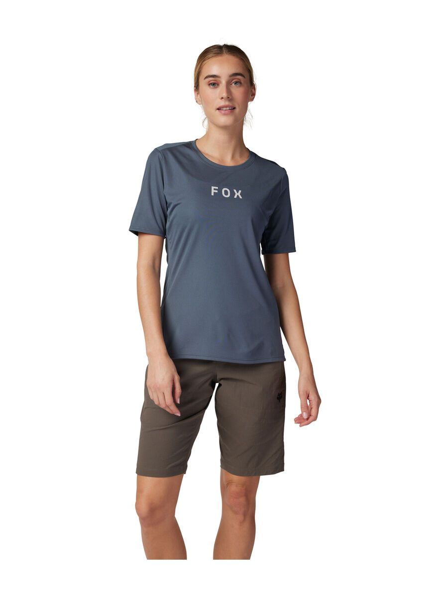 Fox Womens Ranger SS Jersey Wordmark, graphite - Bild 3