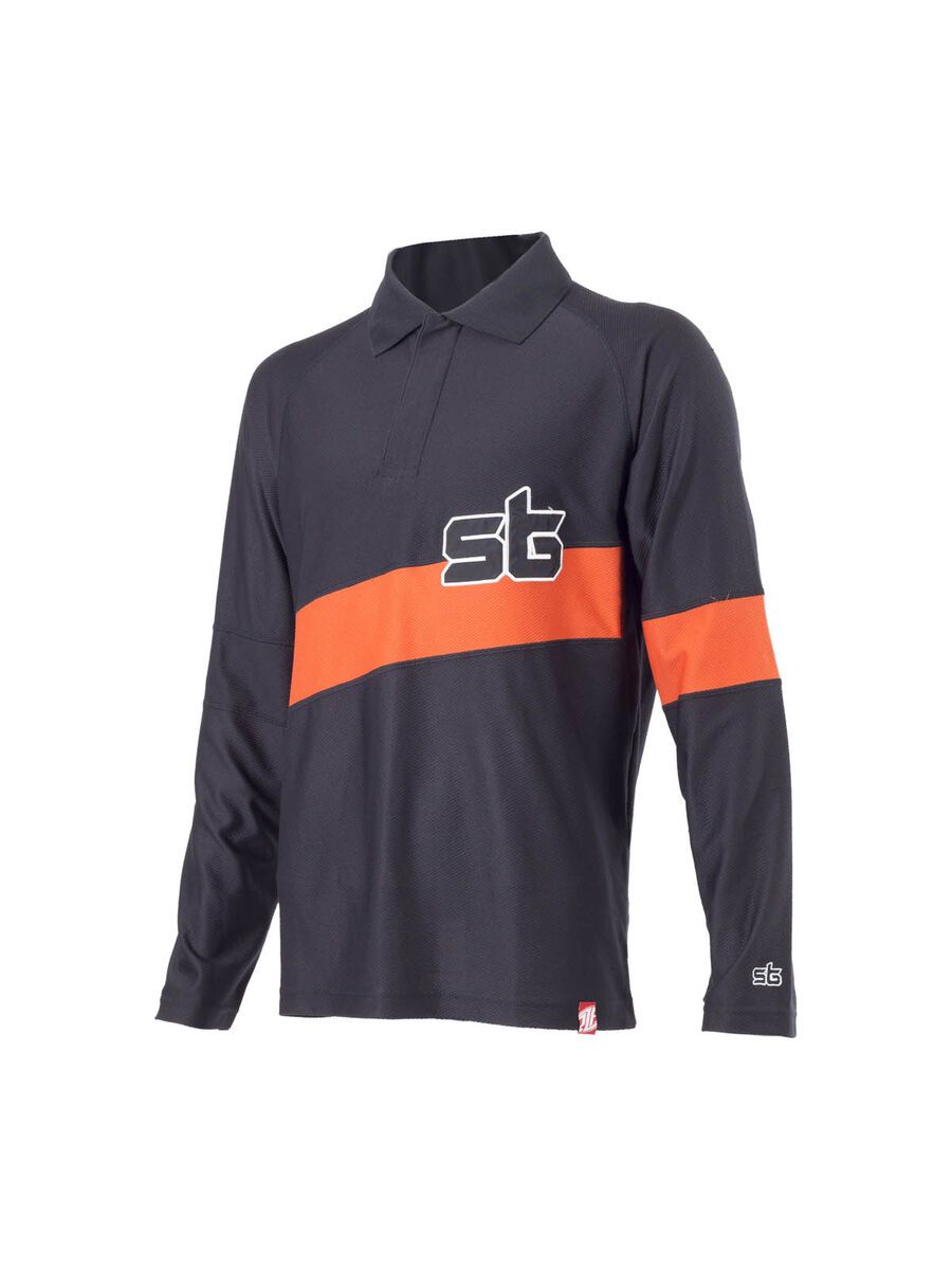 Platzangst LS Rugby, Black/Orange - Bild 1