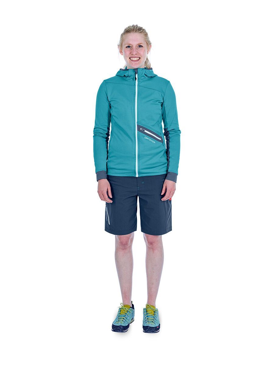 Ortovox Merino Fleece Light Tec Hoody W, aqua - Bild 3