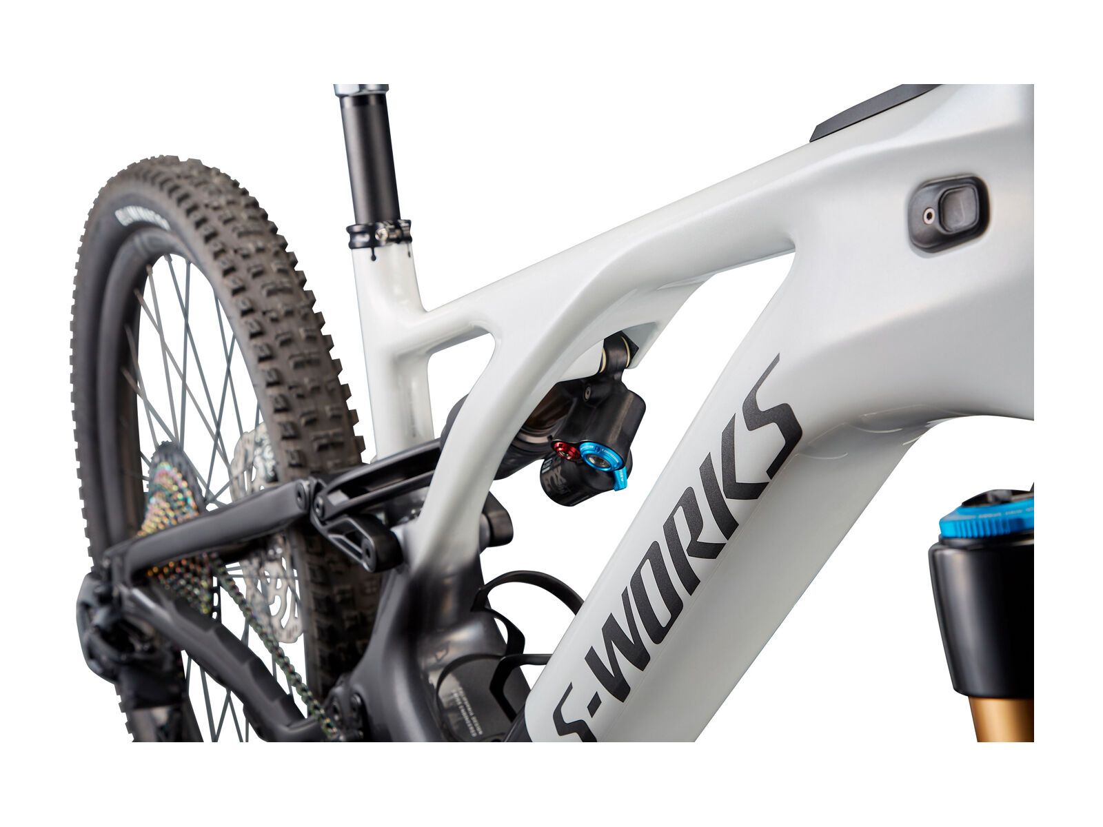 Specialized S-Works Turbo Levo, metallic white silver/chrome/dream silver - Bild 7