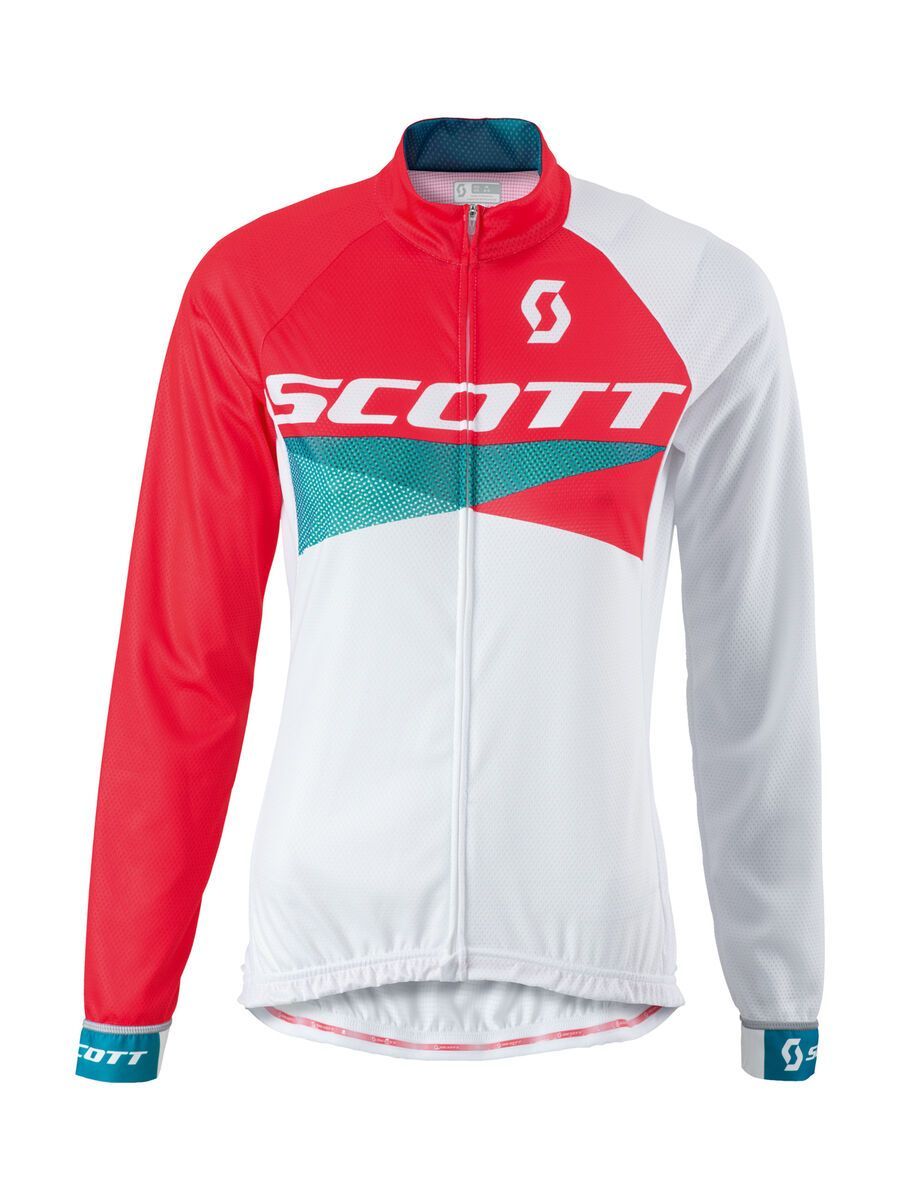 Scott Womens RC Pro light l/sl Shirt, hibiscus red/white - Bild 1