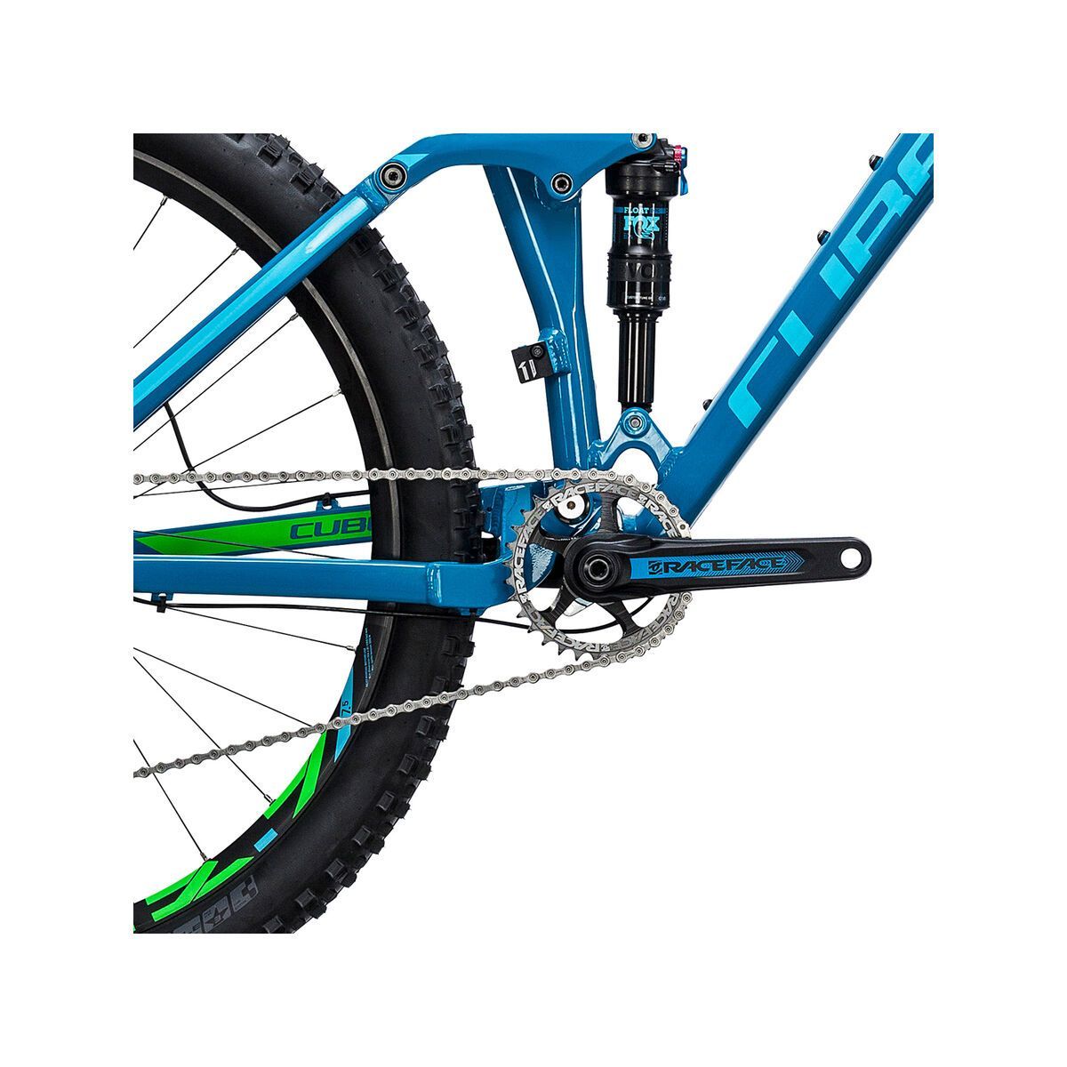 Cube Stereo 140 HPA SL 27.5, blue´n´green - Bild 3