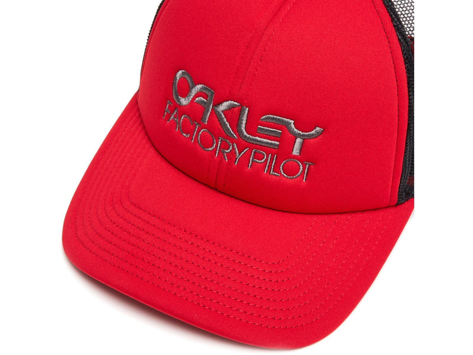 Oakley Factory Pilot Trucker Hat, redline/uniform grey - Bild 3