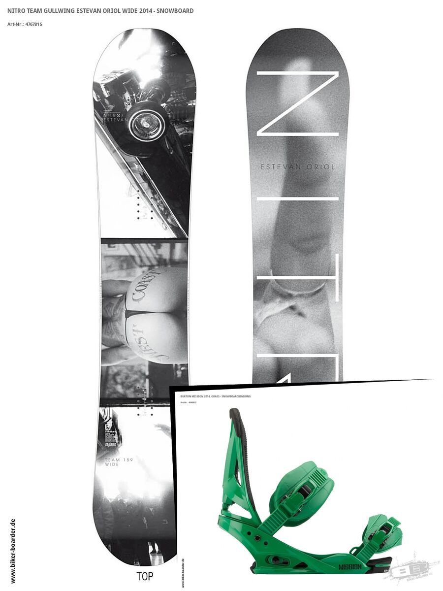 Set: Nitro Team Gullwing Estevan Oriol Wide  + Burton Mission (494001S) - Bild 1