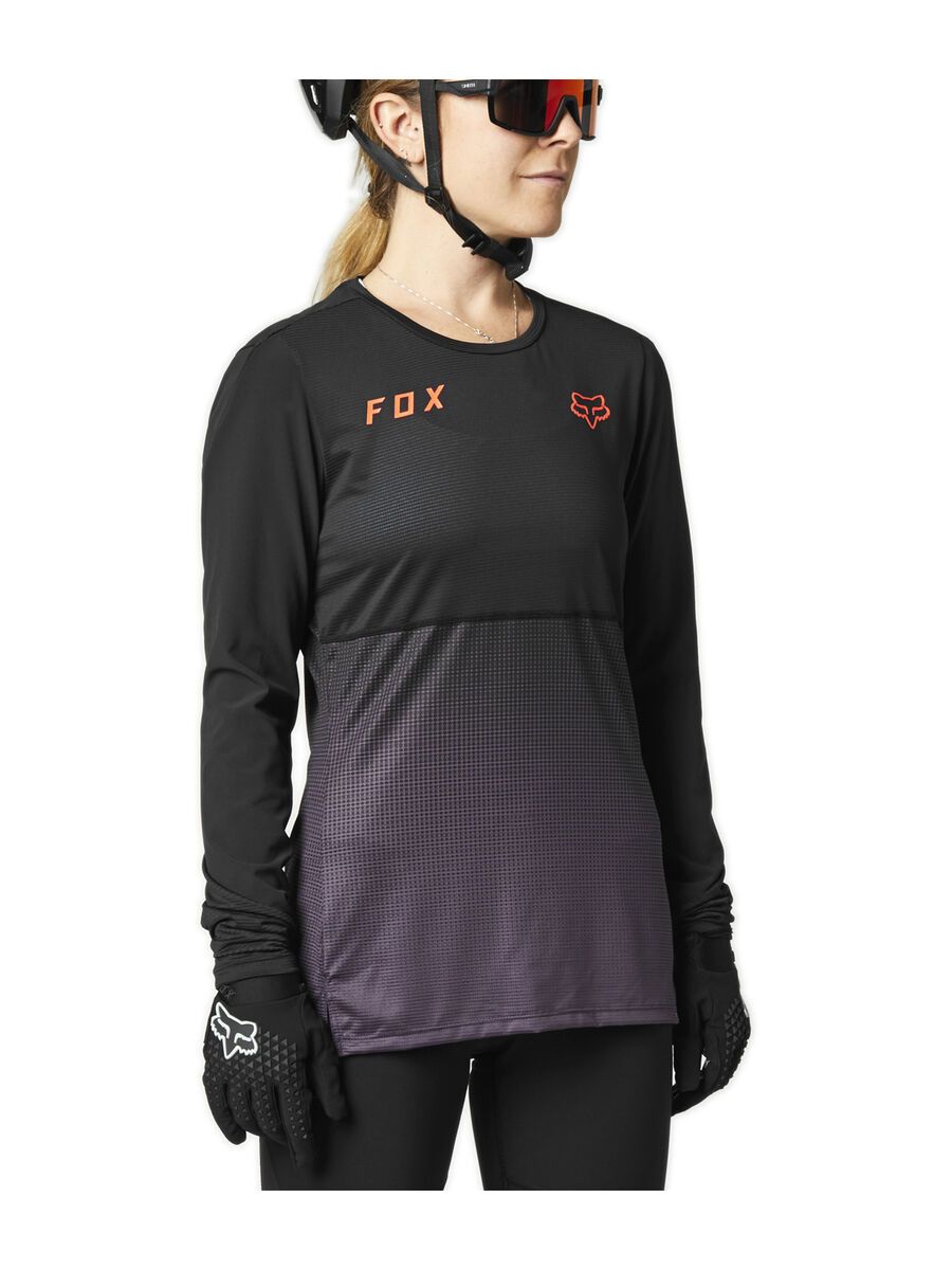 Fox Womens Flexair LS Jersey, black/purple - Bild 1