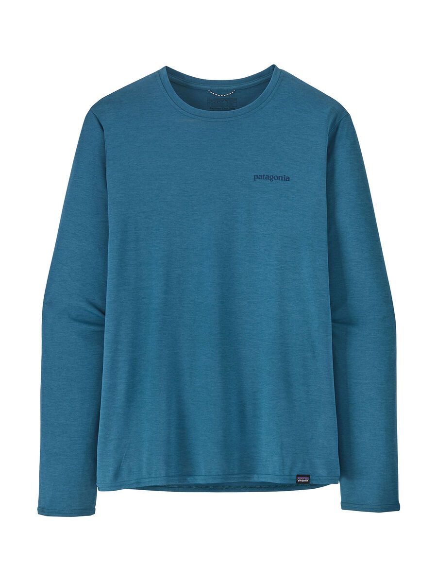Patagonia Men’s Long-Sleeved Cap Cool Daily Graphic Shirt - Waters, boardshort logo/wavy blue x-dye - Bild 2