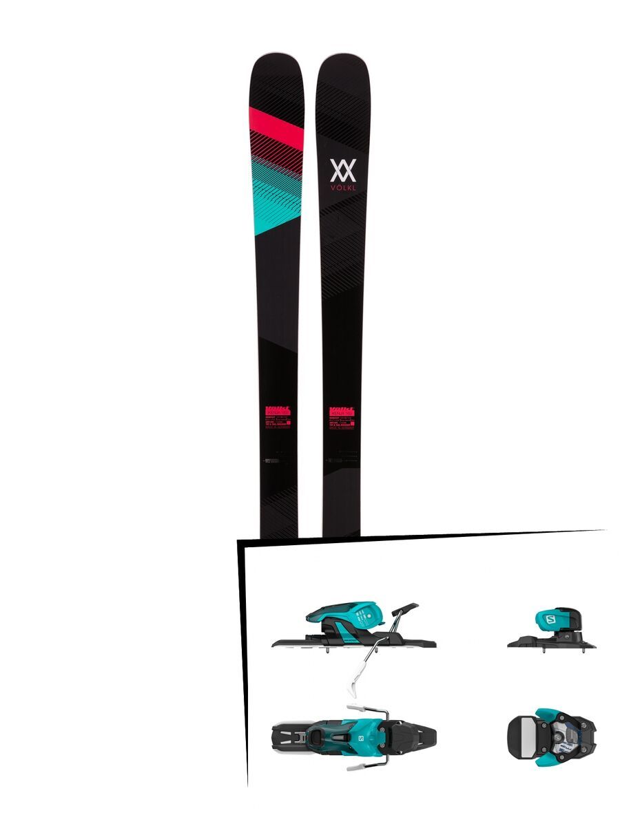 Set: Völkl Kenja 2017 + Salomon Warden 11 100 mm, turquoise black - Skiset - Bild 1