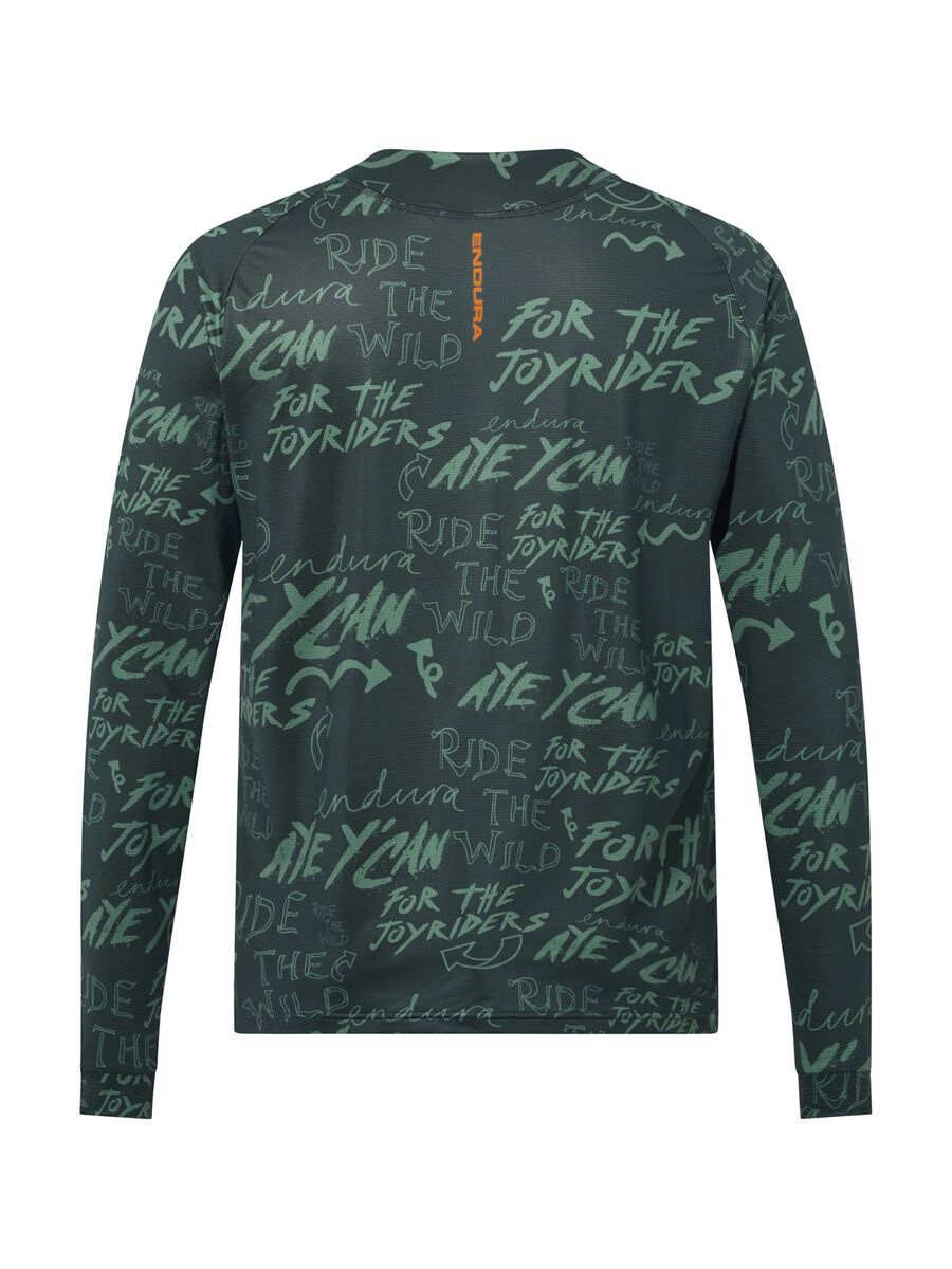 Endura Singletrack Bedrucktes Langärmeliges T-Shirt, carbon grey - Bild 2