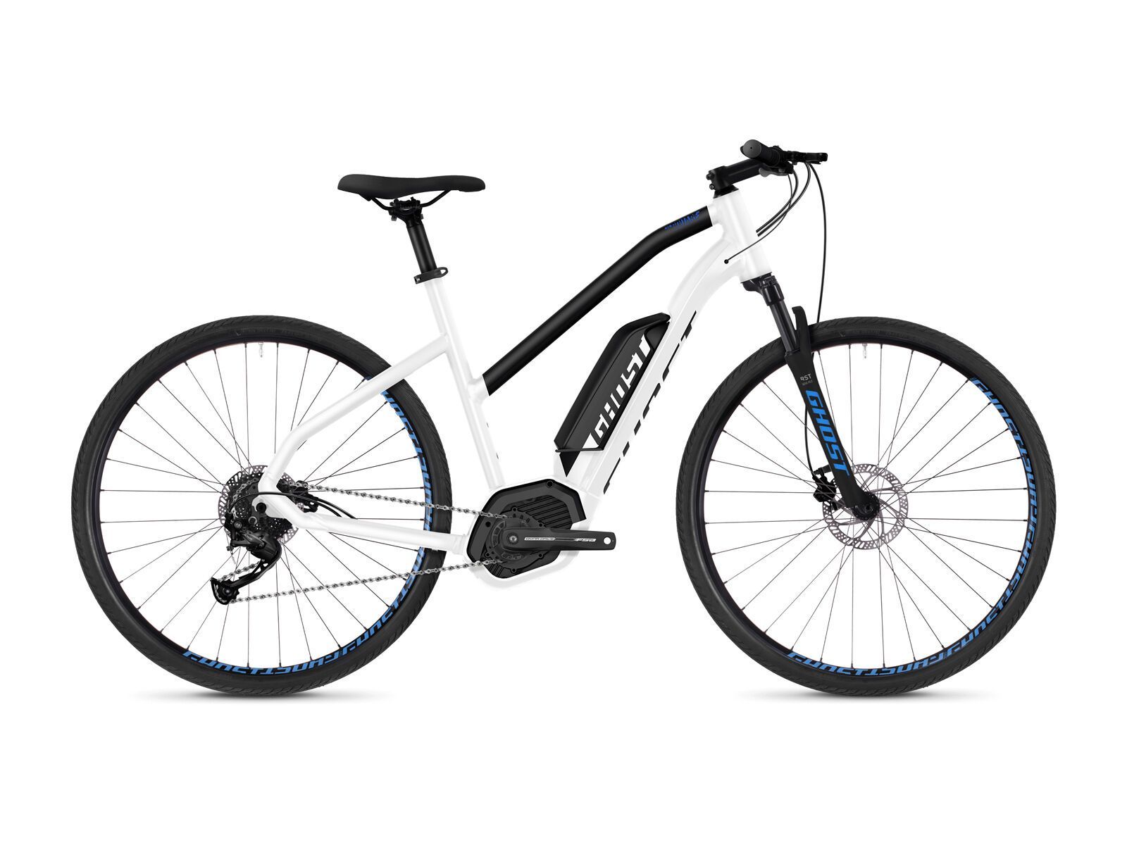 Ghost Hybride Square Cross B2.9 W AL, star white/night black/vibrant blue - Bild 1