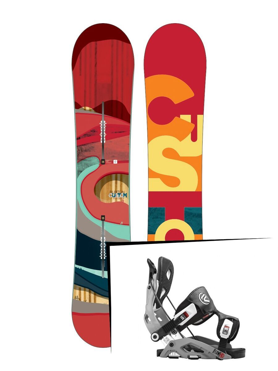 Set: Burton Custom Flying V 2016 + Flow Fuse (1513142S) - Bild 1