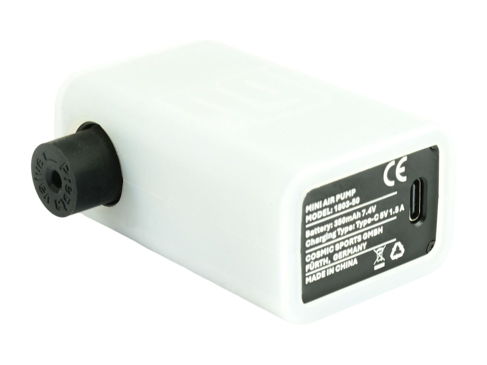 NG Sports Cawacawa elektrische Mini-Pumpe, black matte - Bild 5