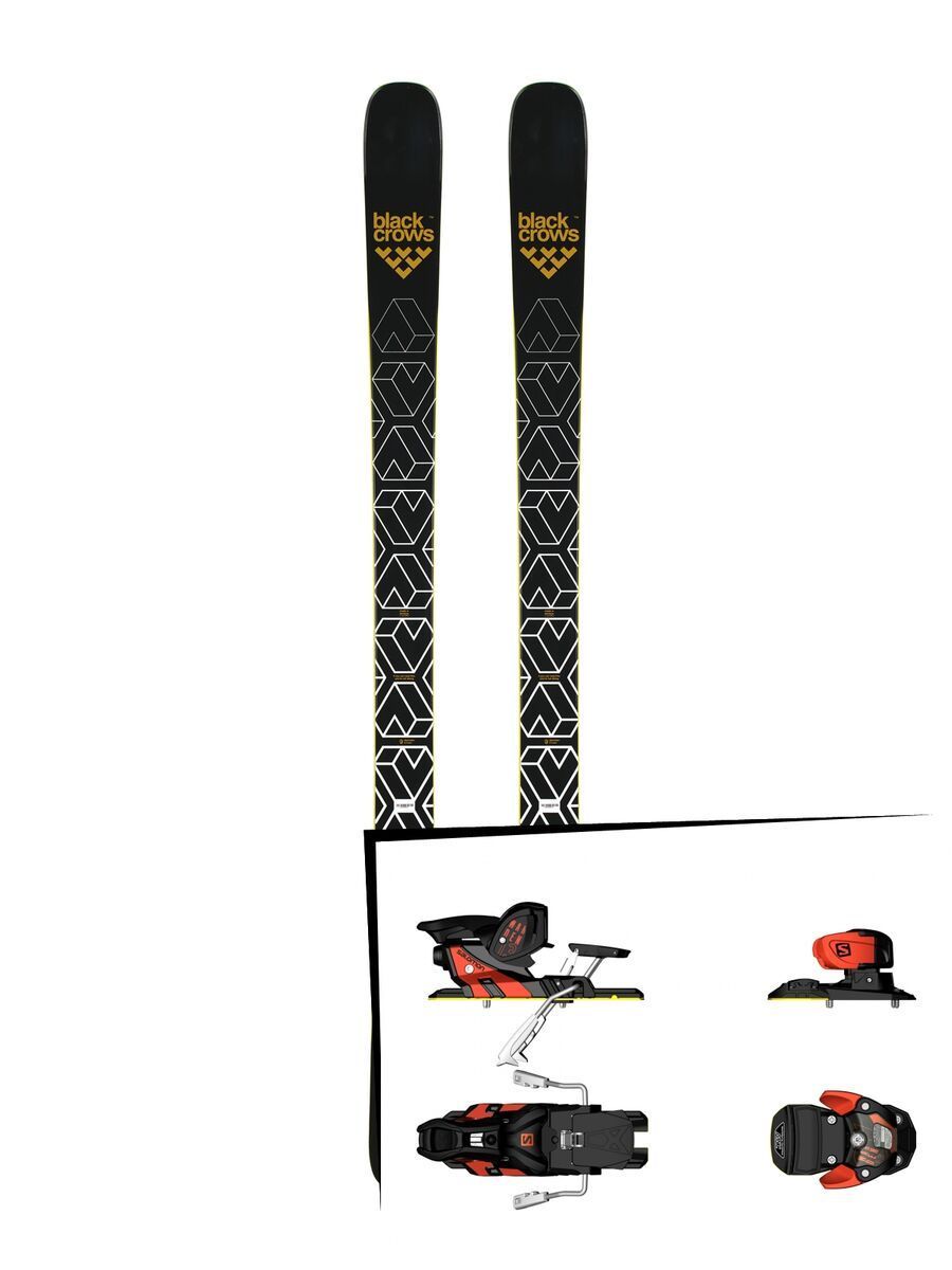Set: Black Crows Daemon 2019 + Salomon Warden MNC 13 white/black/orange - Bild 1