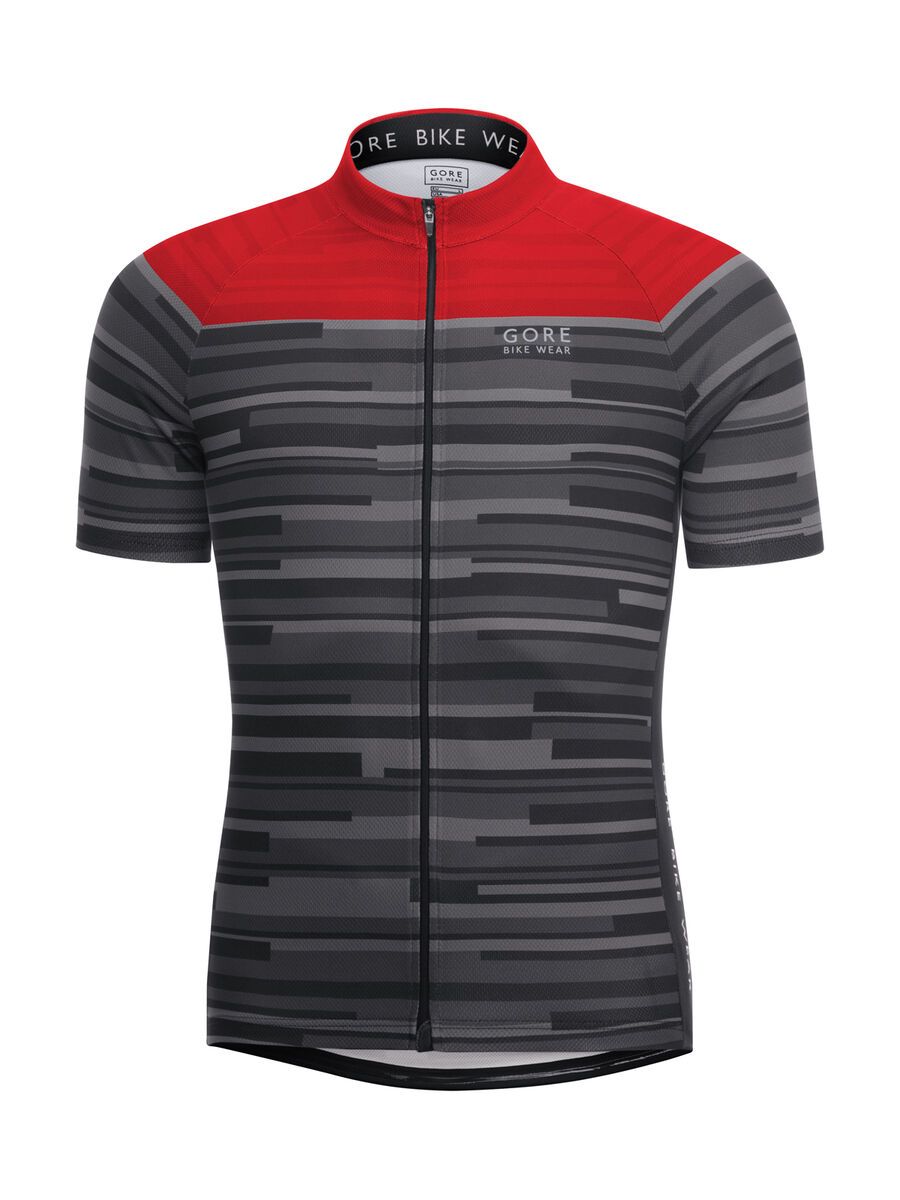 Gore Bike Wear E Stripes Trikot, black/red - Bild 1