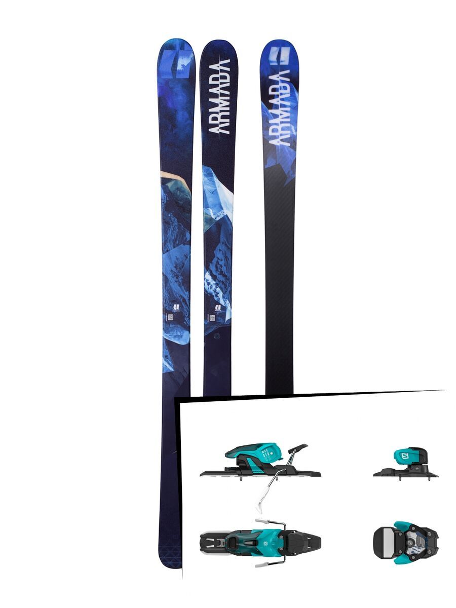 Set: Armada Invictus 95 2018 + Salomon Warden 11 turquoise/black - Bild 1