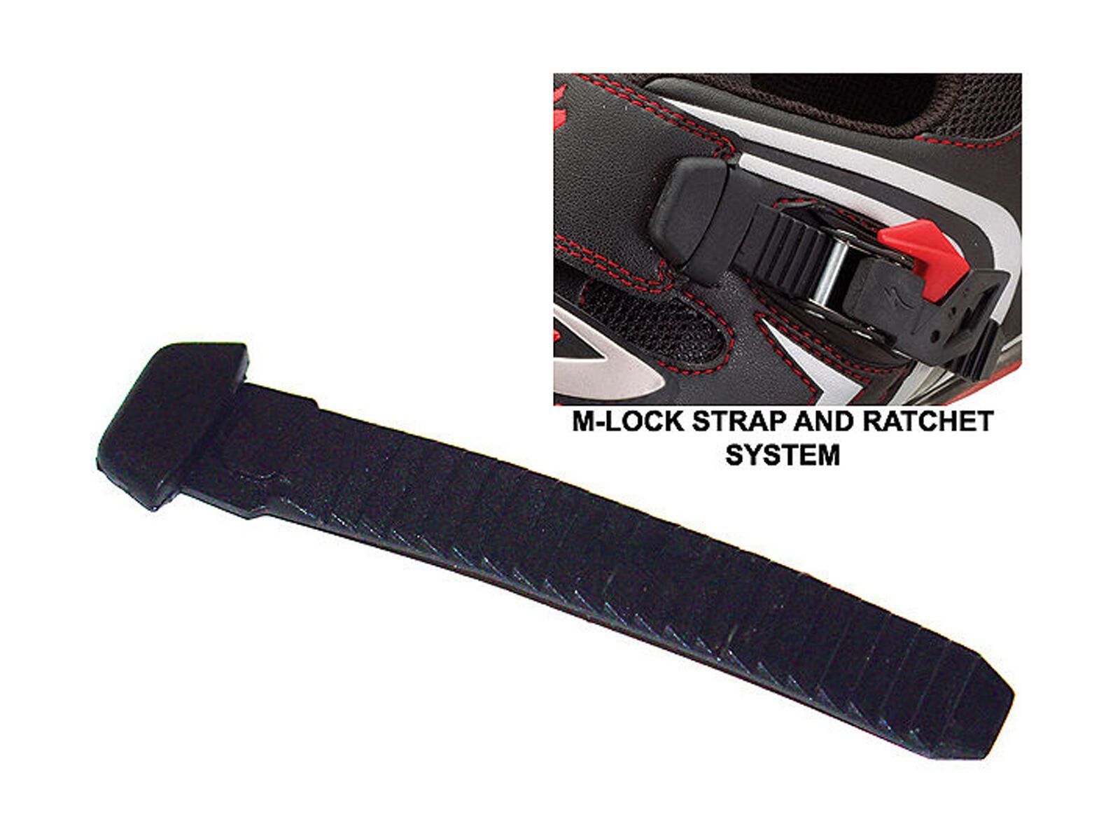 Specialized M-Lock/SL Shoe Ratchet Replacement Strap XL, Black - Bild 1