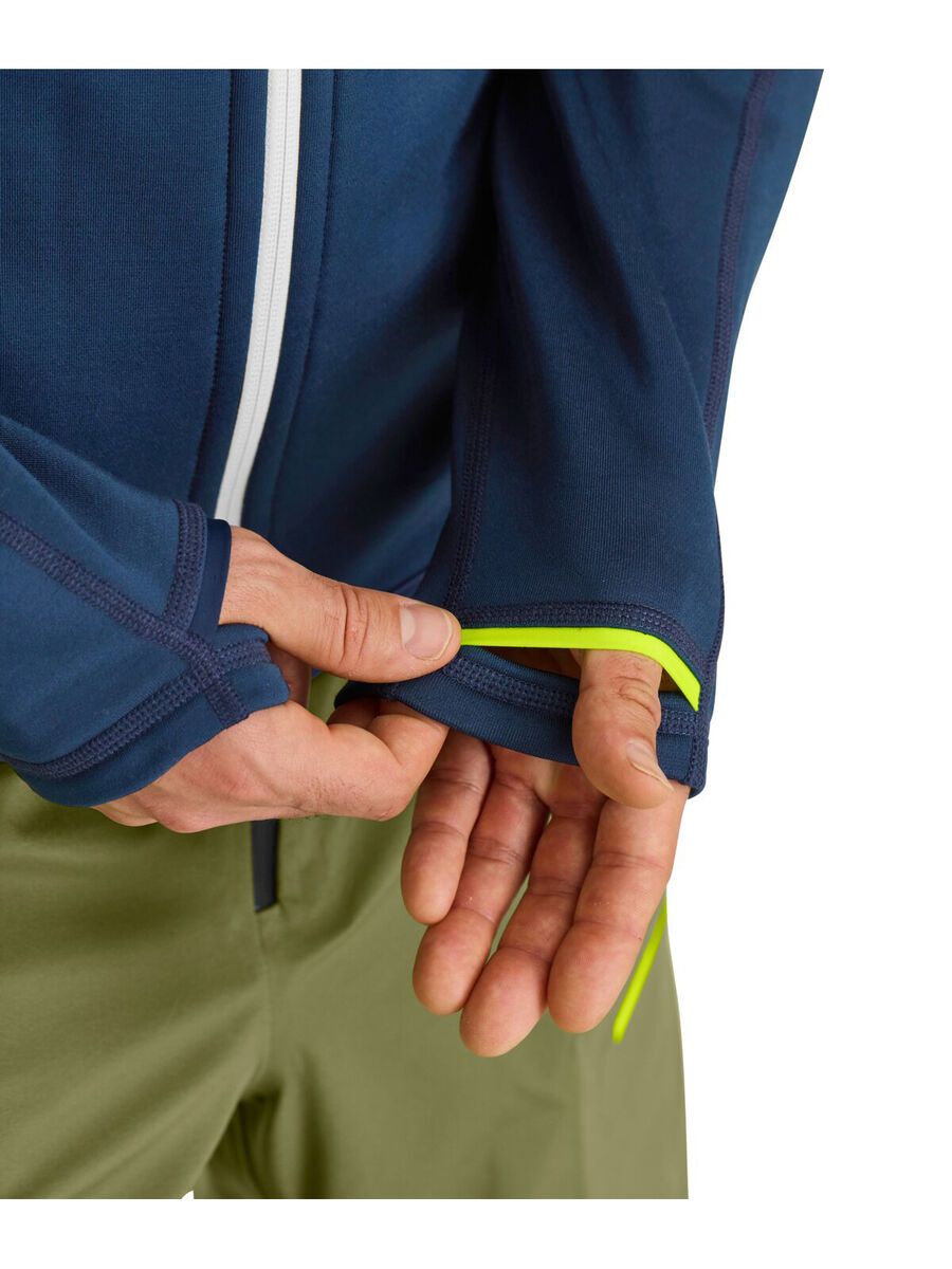 Ortovox Merino Fleece Hoody M, black raven - Bild 4