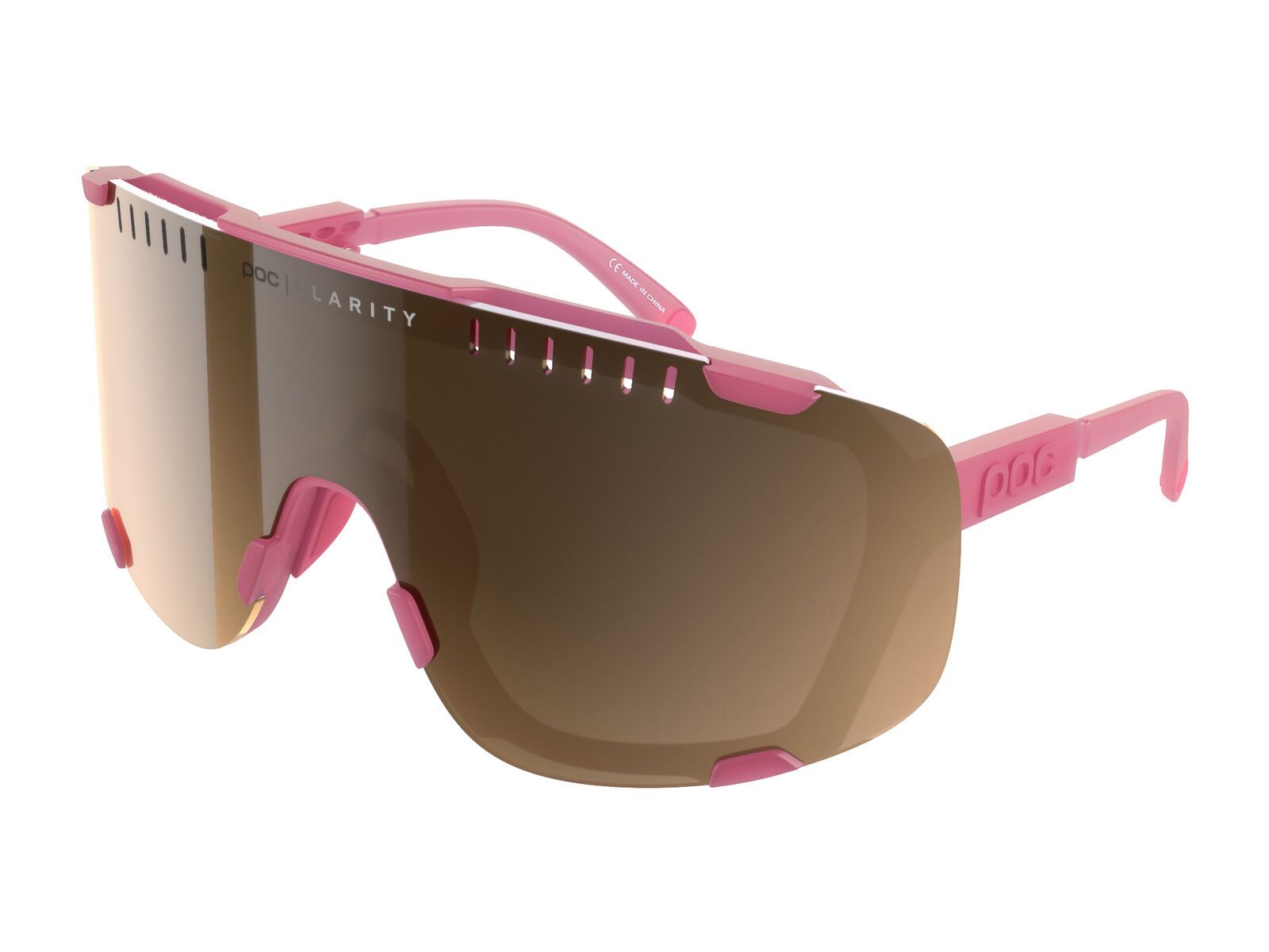 POC Devour, Clarity Trail Silver / actinium pink transl. - Bild 1