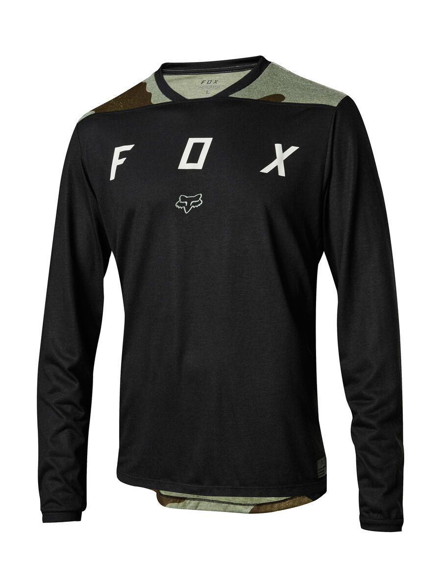 Fox Indicator LS Mash Camo Jersey, black/black - Bild 1