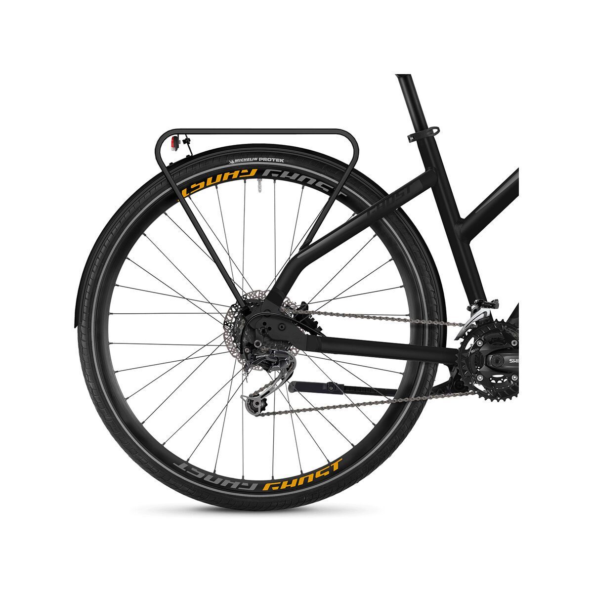 Ghost Square Trekking 5.8 W AL, night black/titanium gray/juice orange - Bild 4