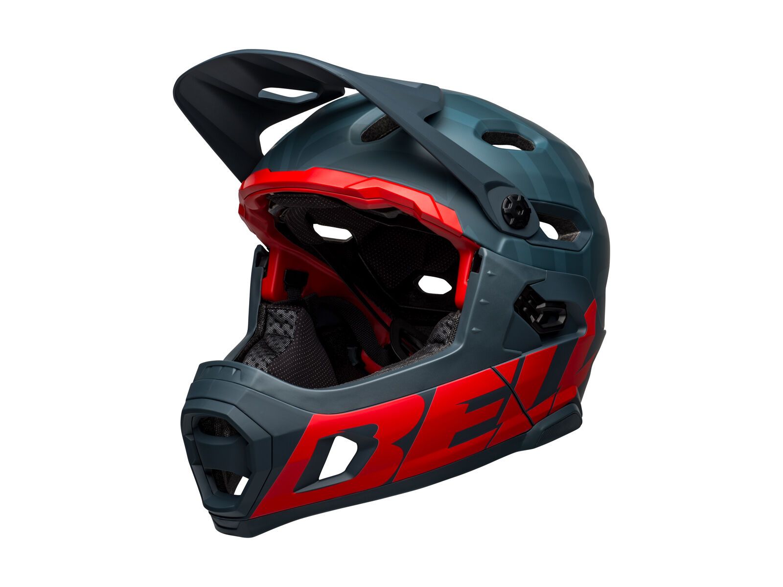 Bell Super DH Spherical MIPS, prime matte blue/crimson - Bild 1