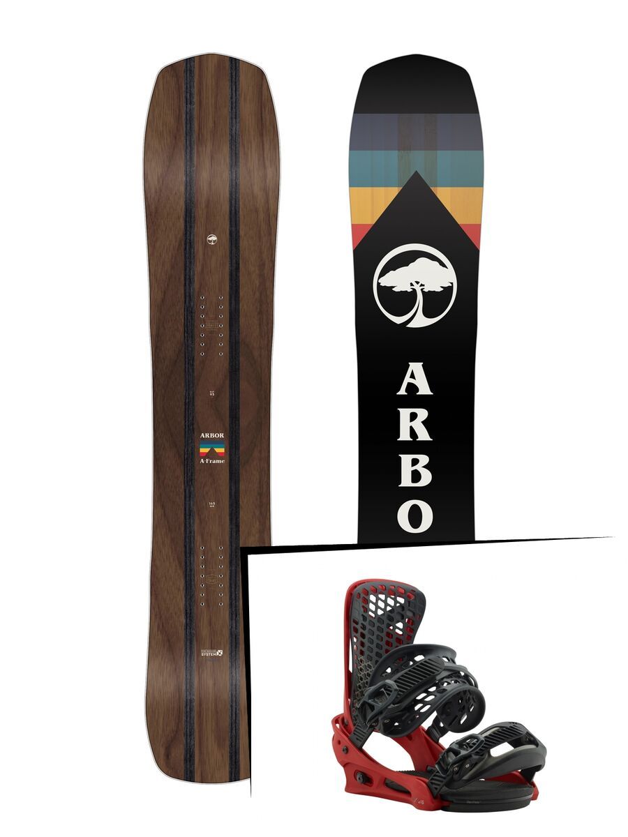 Set: Arbor A-Frame 2019 + Burton Genesis red prophecy - Bild 1
