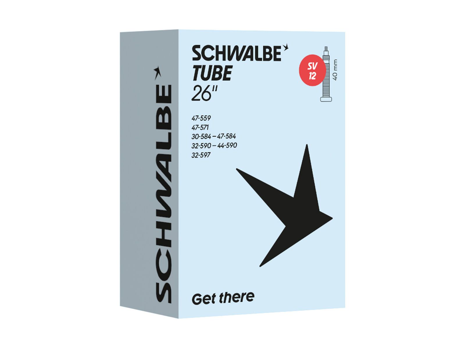 Schwalbe Schlauch SV 12 26 Zoll / 30/47-559/597 - Bild 1