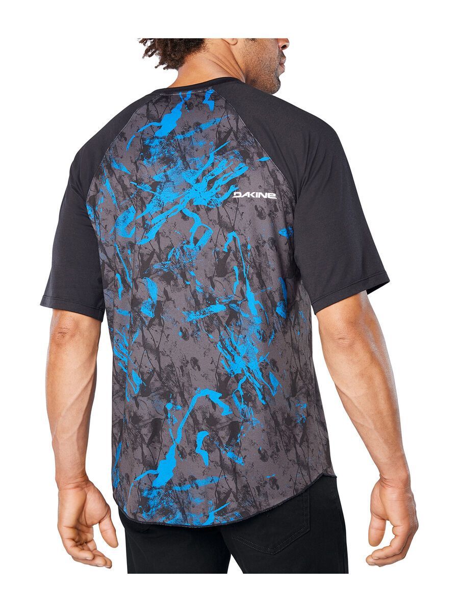 Dakine Dropout S/S Jersey, cyan scribble - Bild 4