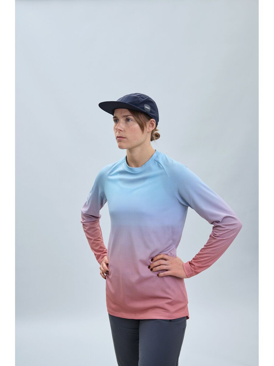 POC W's Essential MTB Lite LS Jersey, gradient rock salt - Bild 7
