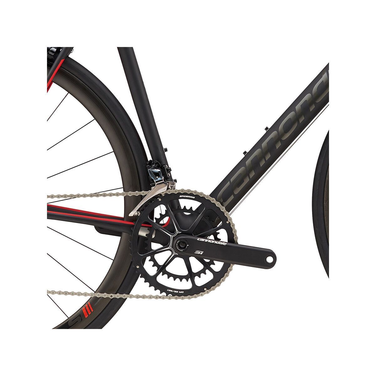 Cannondale SuperSix Evo Hi-Mod Dura Ace 2, jet black w/ anthracite and red race, matte w/ gloss - BQR - Bild 3