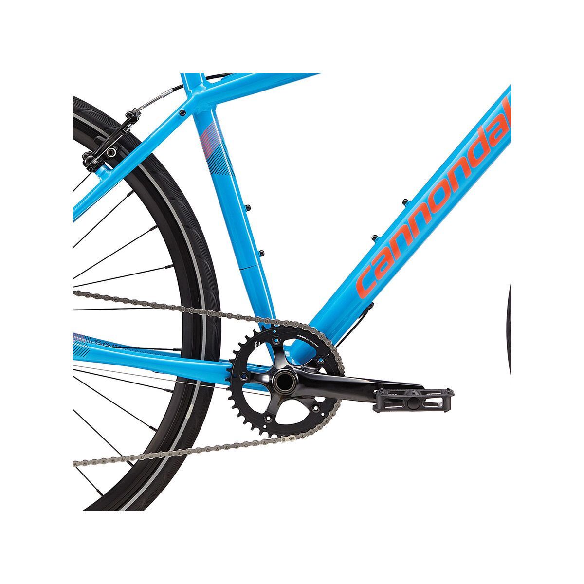 Cannondale Quick 2, ultra blue w/ jet black and acid red, reflective detail, gloss - BLU - Bild 3