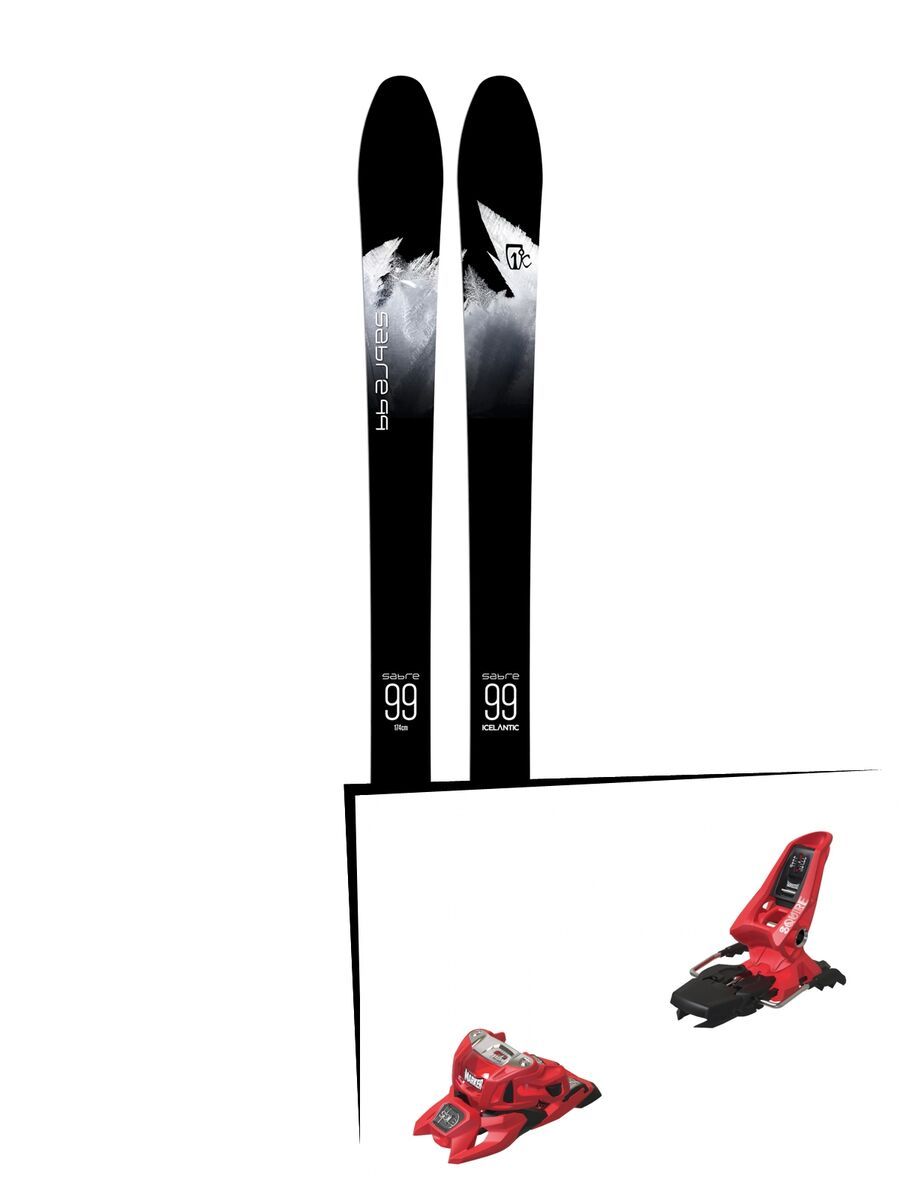 Set: Icelantic Sabre 99 2018 + Marker Squire 11 ID red - Bild 1